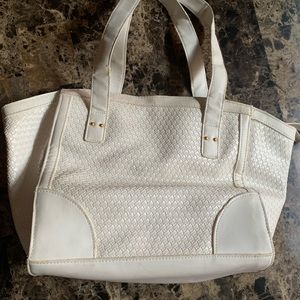 EUC White Organizer Purse